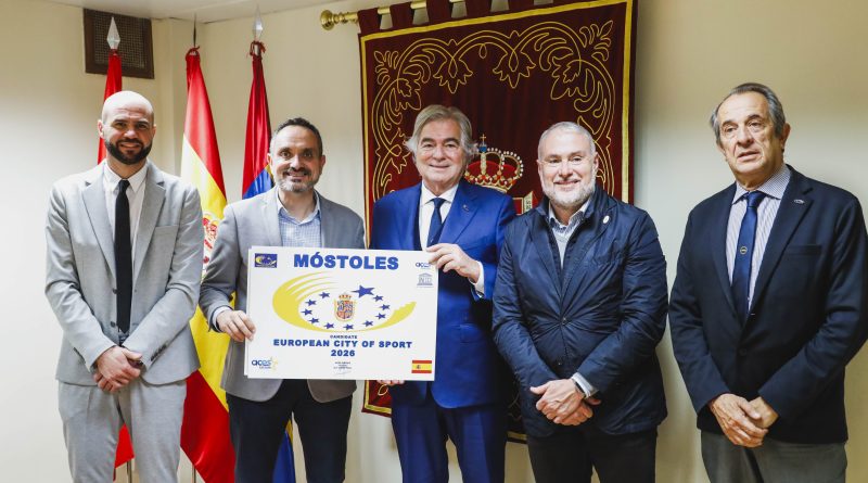 El Alcalde de Móstoles, Manuel Bautista, se reunió con el Presidente de la Asociación de Capitales y Ciudades Europeas del Deporte (ACES Europe), Gian Francesco Lupattelli,