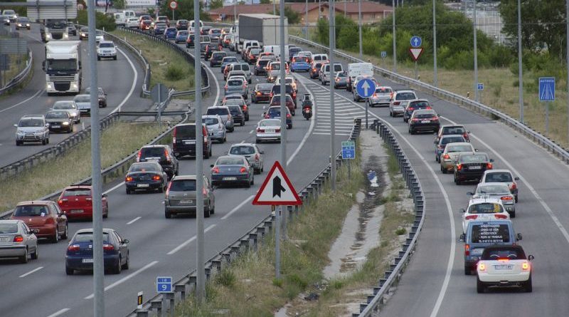 La autovía A-5 a la altura de Móstoles