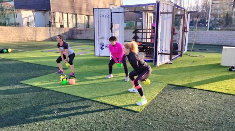 Mostoleños entrenando en la instalación Cubofit