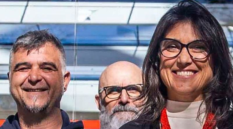 La líder de Más Madrid en la Asamblea regional, Manuela Bergerot, y Gabriel Ortega