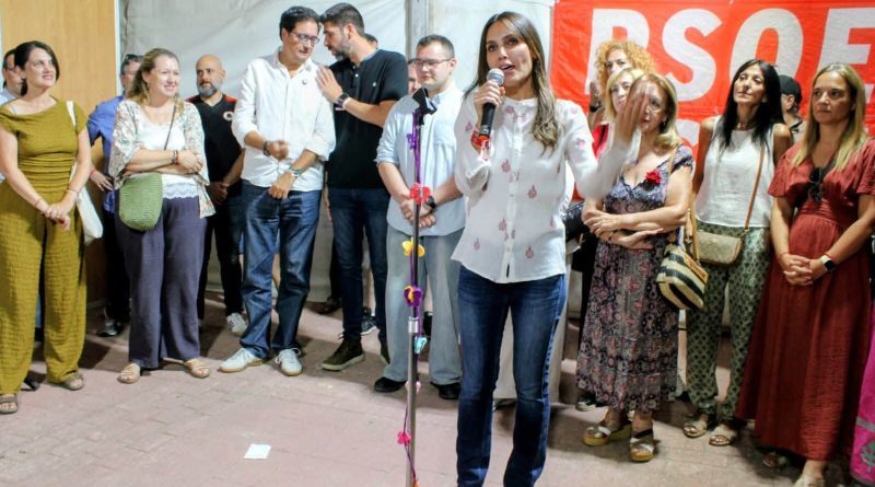 Juana López se queda sin su gran presentación con Pedro Sánchez en Móstoles tras reservar cuatro fechas y el PSOE la lleva a Getafe