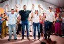 La murciana Juana López ‘condena’ su futuro en su presentación como candidata del PSOE de Móstoles con el imputado Álex Martín junto a Óscar López