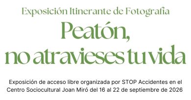 El Centro Sociocultural Joan Miró acogerá una exposición itinerante sobre la educación vial del 16 al 22 de septiembre