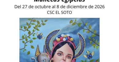 Una exposición inspirada en Egipto, cine gallego y poesía protagonizan la agenda cultural de Móstoles