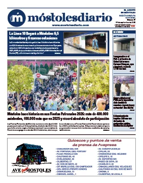 Edición impresa número 57 de Móstoles diario, el acento en Móstoles